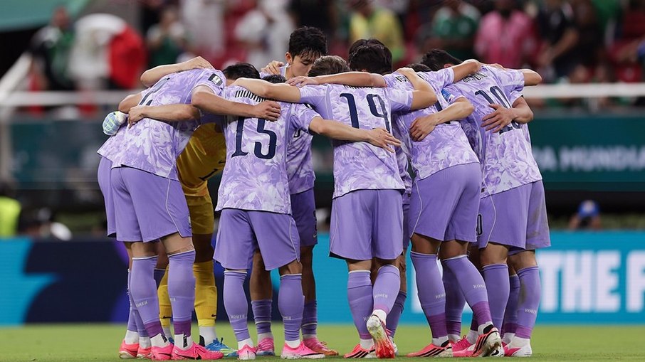 Seleção da Coreia do Sul foi uma das decepções da primeira fase da Copa do Mundo