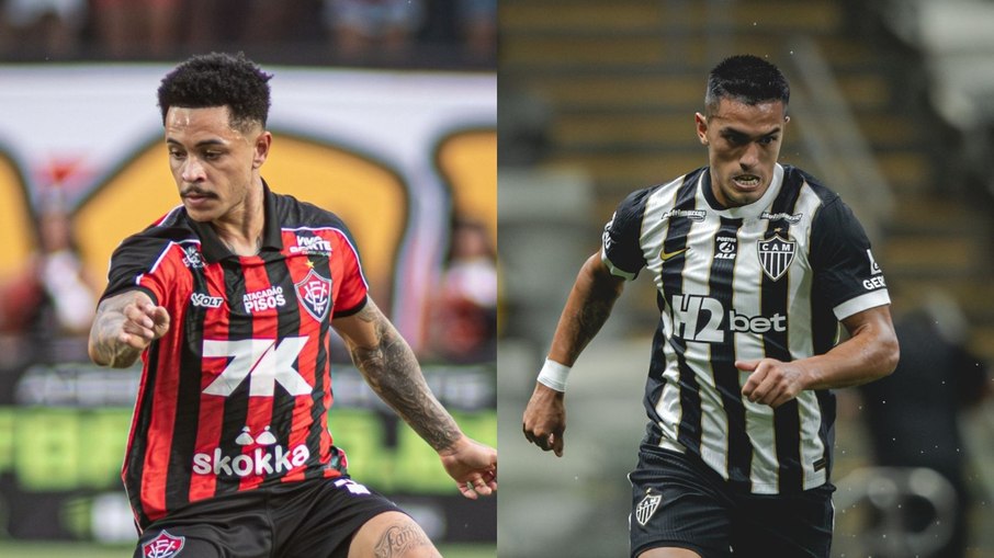 Matheusinho e Cuello são destaques de Vitória e Atlético-MG