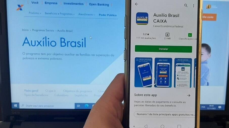 Site do Auxílio Brasil