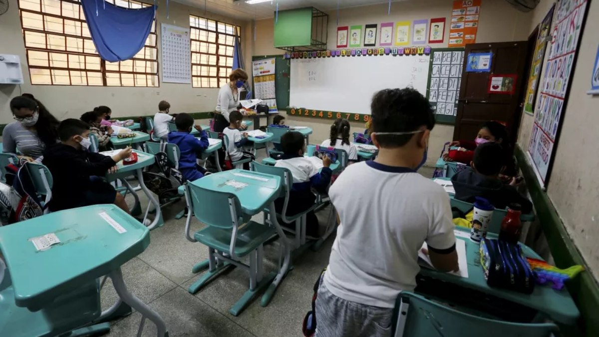  Alunos em sala de aula