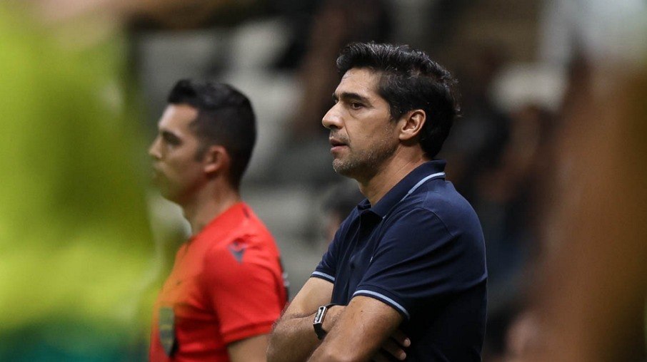 Abel Ferreira na vitória sobre o Atlético-MG