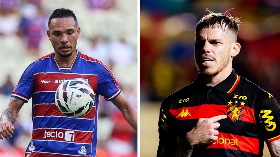 Luiz Fernando é uma das principais armas ofensivas do Fortaleza, enquanto Barletta vive boa fase com a camisa do Sport