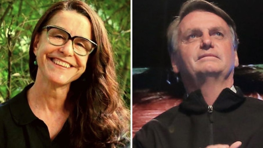 Lucélia Santos e Jair Bolsonaro 