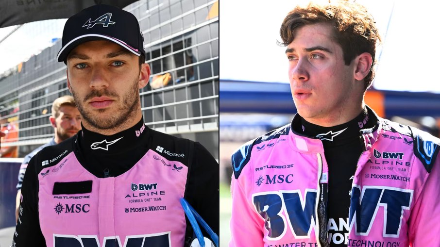 Pierre Gasly (E) e Franco Colapinto (D)