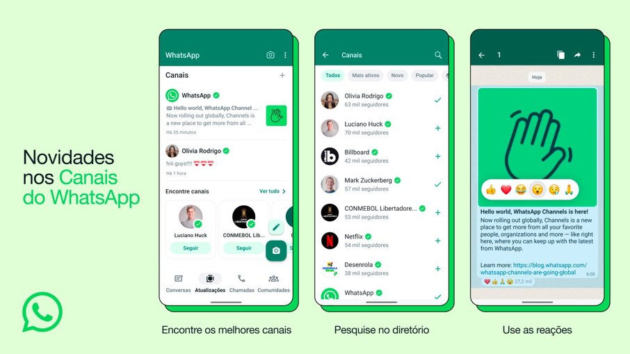 WhatsApp lança Canais