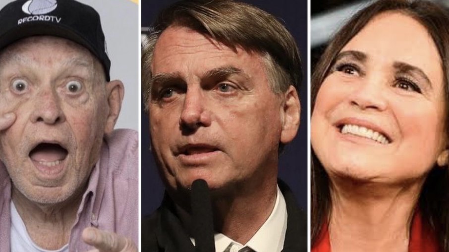 Silvio Luiz, Jair Bolsonaro e Regina Duarte