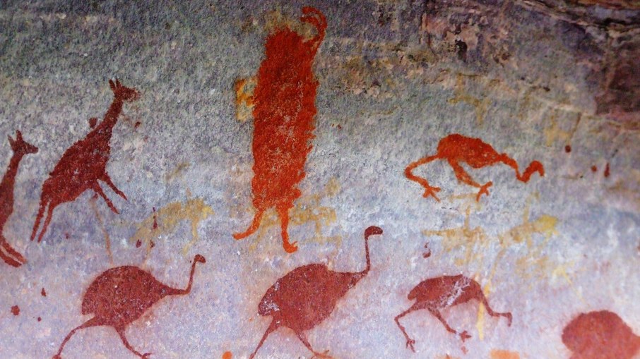 Pinturas rupestres em sítios arqueológicos brasileiros