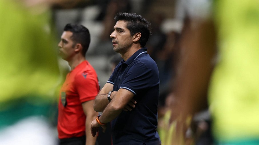 Abel Ferreira na vitória sobre o Atlético-MG