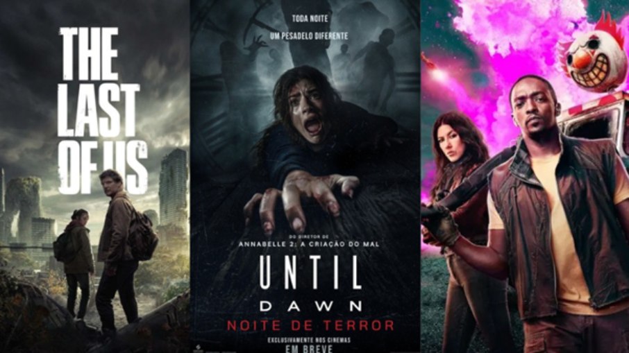 Cartazes de The Last Of Us, Until Dawn e Twisted Metal