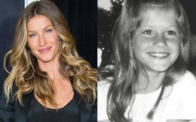 Antes e depois das celebridades: Gisele Bündchen quando era criança