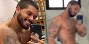 Zé Felipe atiça fãs ao surgir sem camisa: “Acordei”