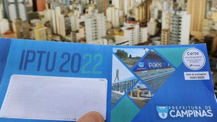 Carnê do IPTU 2022 de Campinas.