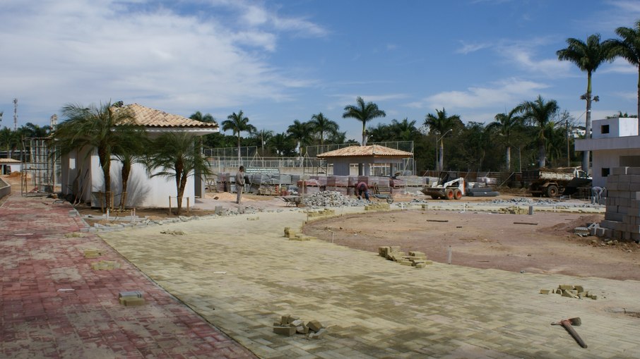 Obras no complexo de lazer Praça do Colussi