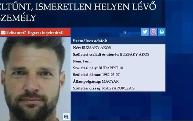 Com passagem pela Premier League, Ákos Buzsáky está desaparecido 