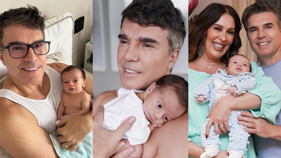 Jarbas Homem de Mello, Cláudia Raia e o filho Luca