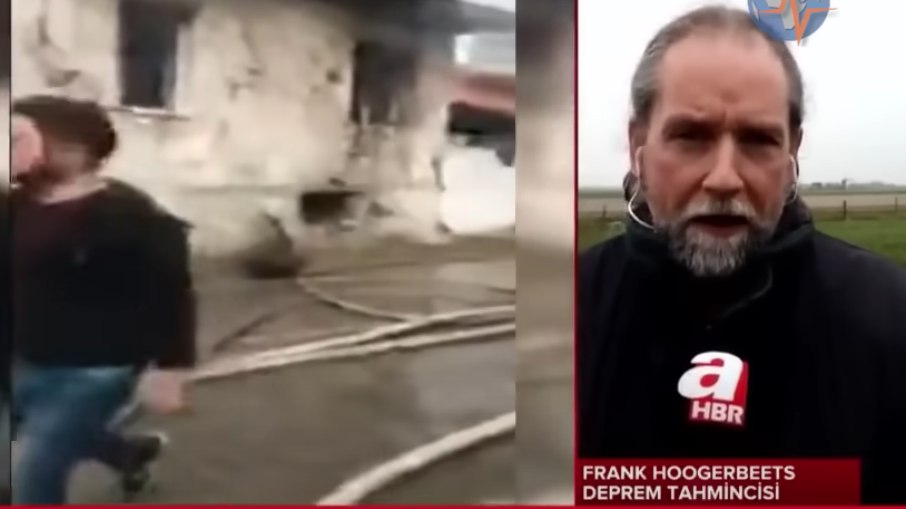 Pesquisador holandês Frank Hogerbeets fala a Tv da Turquia sobre previsão de terremoto