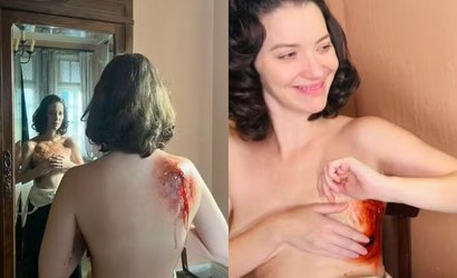 Nathalia Dill faz topless durante gravação de "Guerreiros do Sol"
