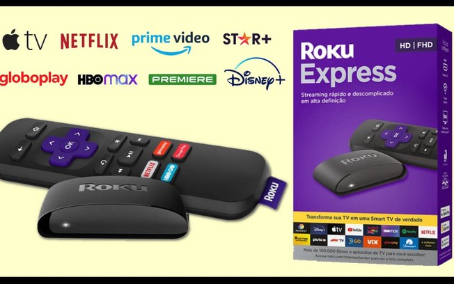 Transforme sua TV em Smart: Roku Express com desconto de 41%