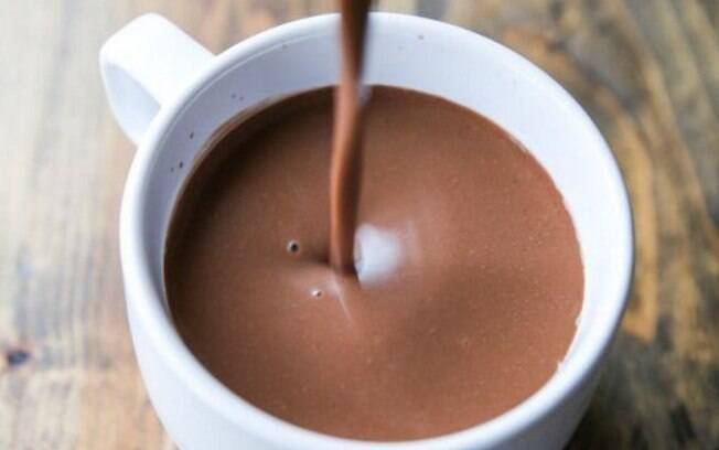 O diferencial desse chocolate quente é a gema para engrossar