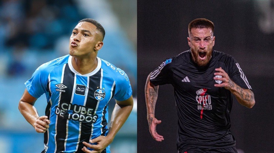 Carlos Vinícius e Alonso são esperanças de gol de Grêmio e Riestra