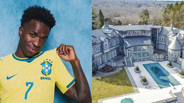 Vini Jr. aluga 'castelo' de R$ 55 milhões durante a Copa; conheça