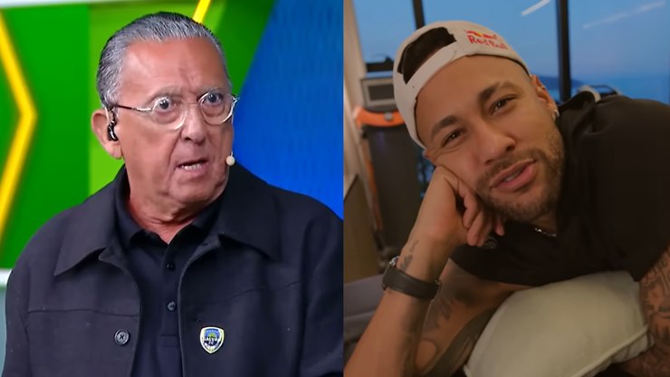 Galvão Bueno detona Neymar após craque lamentar vida de jogador