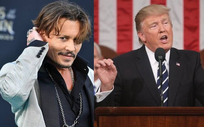 Johnny Depp é um dos atores que se opõe ao governo de Donald Trump 