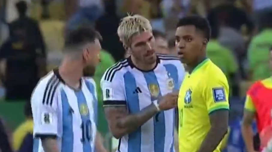 Messi e Rodrygo se desentenderam na partida