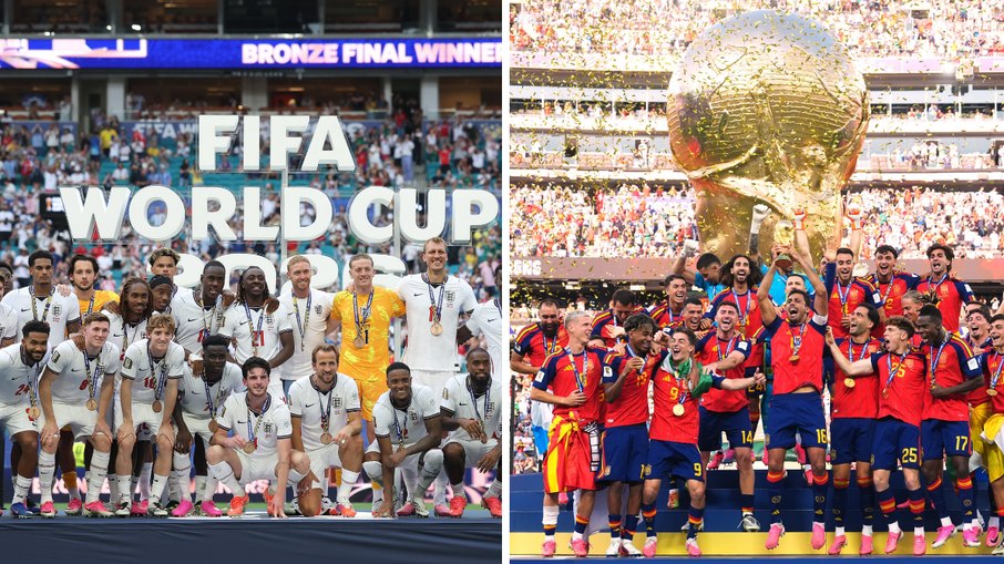 Inglaterra ficou com o 3º lugar da Copa, enquanto a Espanha levou o título pela segunda vez