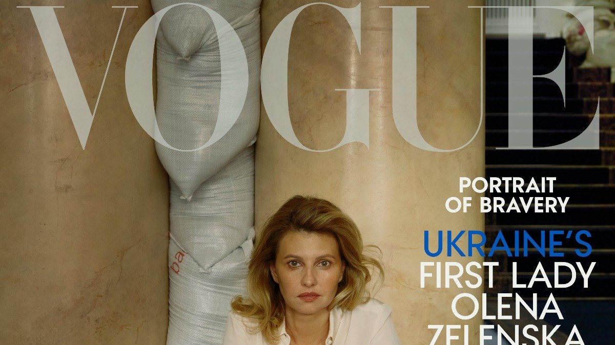 Olena Zelenska na capa da Vogue