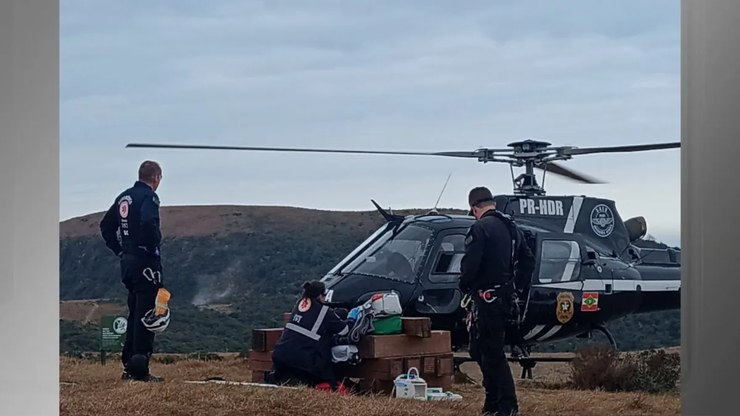 Menina cai de cânion em parque do RS e é resgatada por rapel