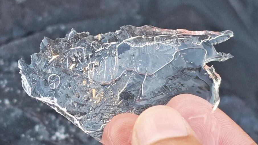 Água congelou na manhã desta terça (11), em Santa Catarina Água congelou na manhã desta terça (11), em Santa Catarina