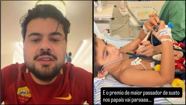 Filho de Cristiano, dupla com Zé Neto, é picado por escorpião
