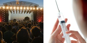Adolescentes furam 145 pessoas com seringas em festival musical