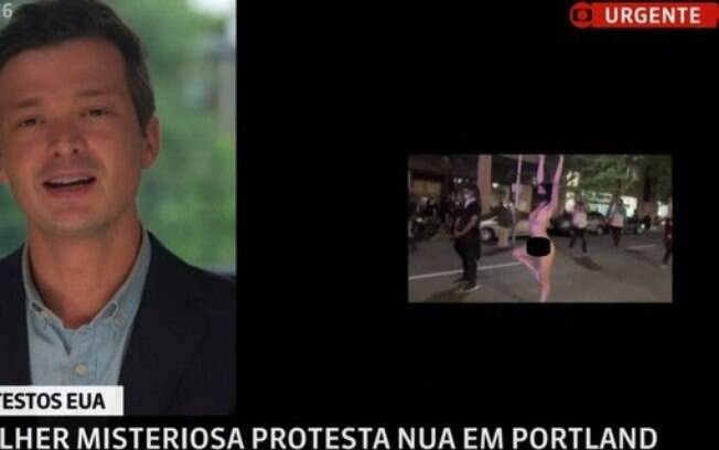 GloboNews exibe mulher nua em protesto