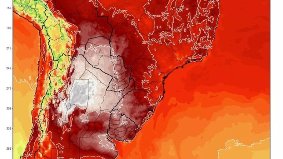Domo de calor na Argentina deve trazer onda de calor para o RS