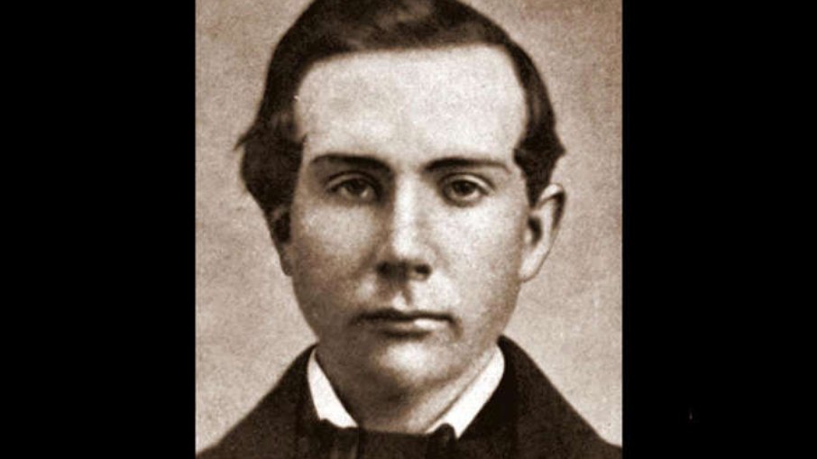 A primeira foto conhecida John D. Rockefeller ele tinha cerca de 18 anos quando posou para este retrato.