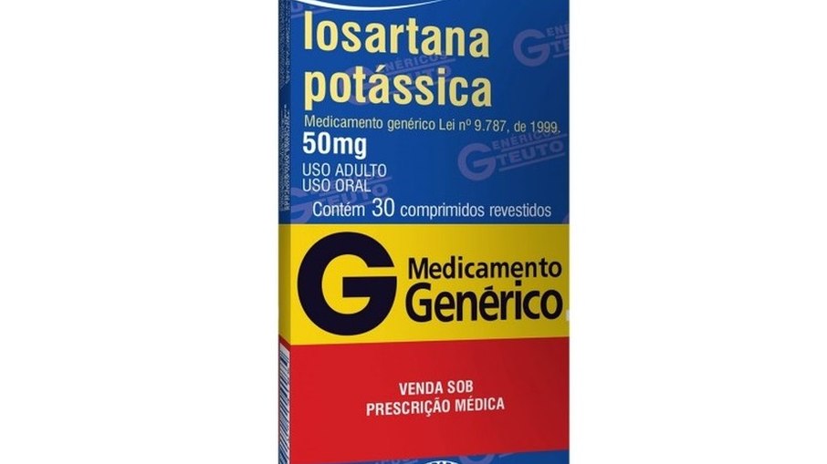  Medicamento Losartana é utilizado para tratar pressão alta