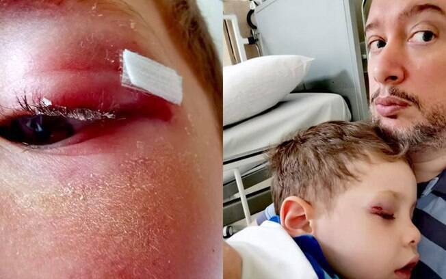 Franz Vacek e o filho Paulo Vacek