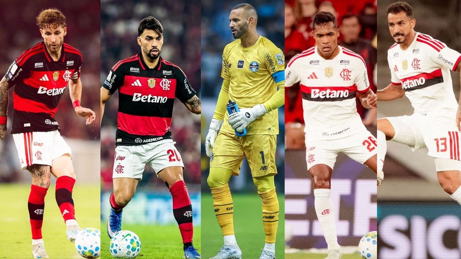 Léo Pereira, Paquetá, Weverton, Alex Sandro e Danilo têm último jogo antes da Copa Léo Pereira, Paquetá, Weverton, Alex Sandro e Danilo têm último jogo antes da Copa