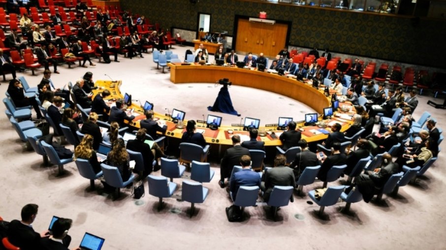 Visão geral do Conselho de Segurança da ONU na sede da organização em Nova York