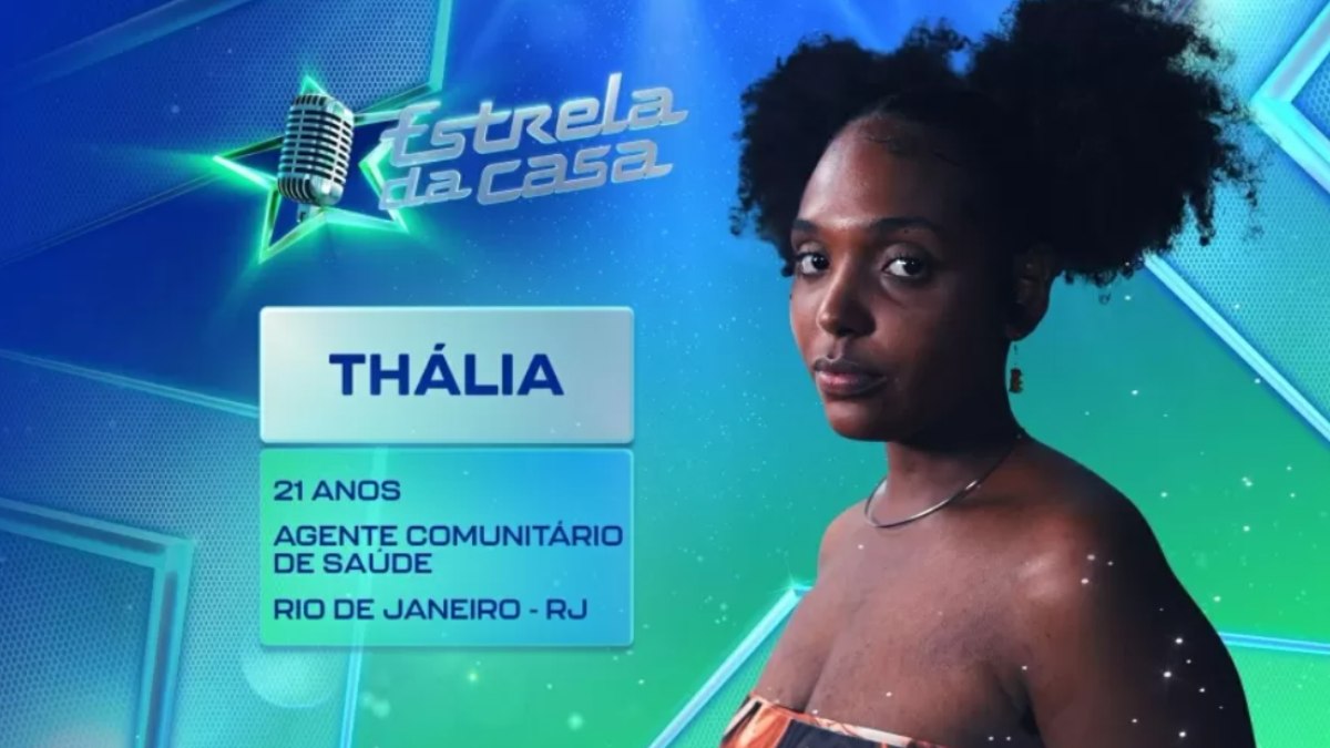 Thália, participante do 'Estrela da Casa'