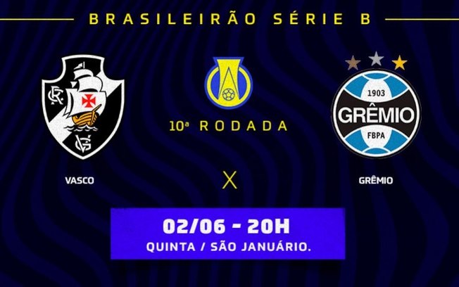Vasco x Grêmio: prováveis times, desfalques e onde assistir ao jogo pela Série B do Brasileiro