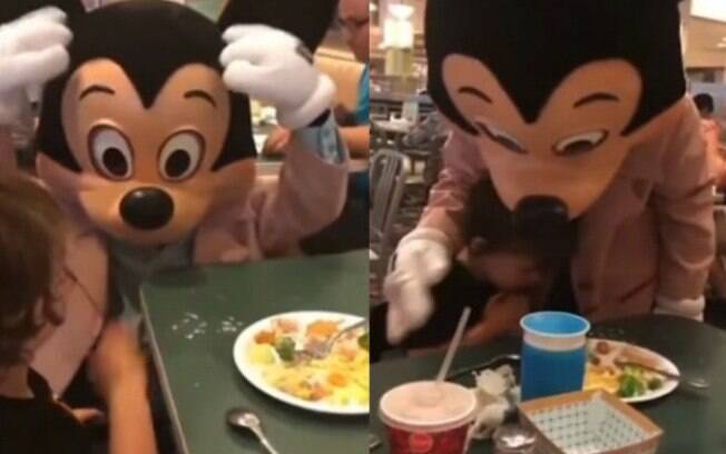 Mickey Mouse emociona ao se comunicar com linguagem dos sinais com garotinho surdo em visita a Disney