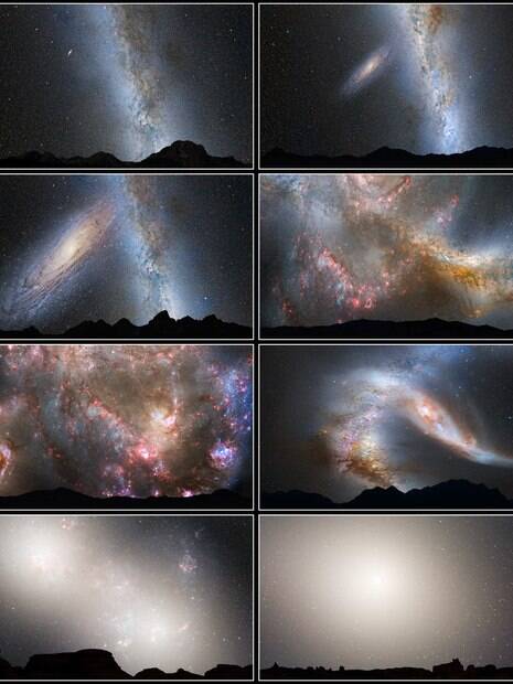 Como veremos o céu noturno durante a colisão com a galáxia de Andrômeda?