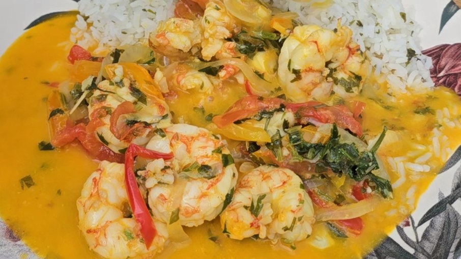 Moqueca de Camarão no Prato