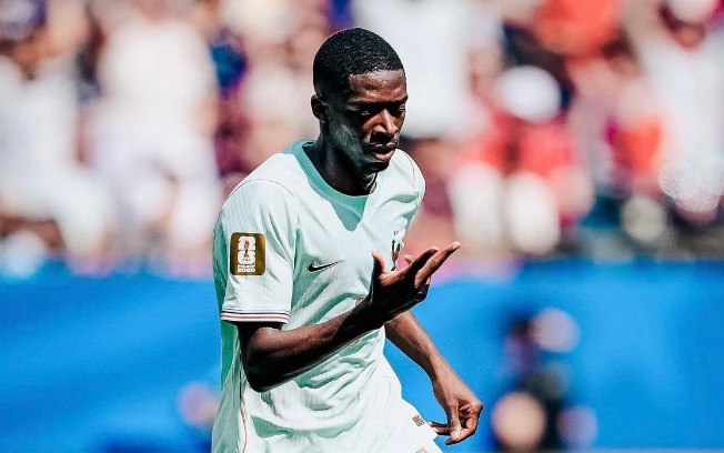 Dembélé marcou o segundo gol da França na partida