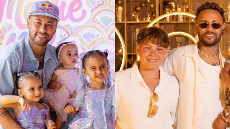 Neymar eterniza os 4 filhos em um luxuoso anel de diamantes