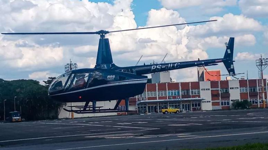 O helicóptero desapareceu no dia 31 de dezembro de 2023 a caminho de Ilhabela-SP