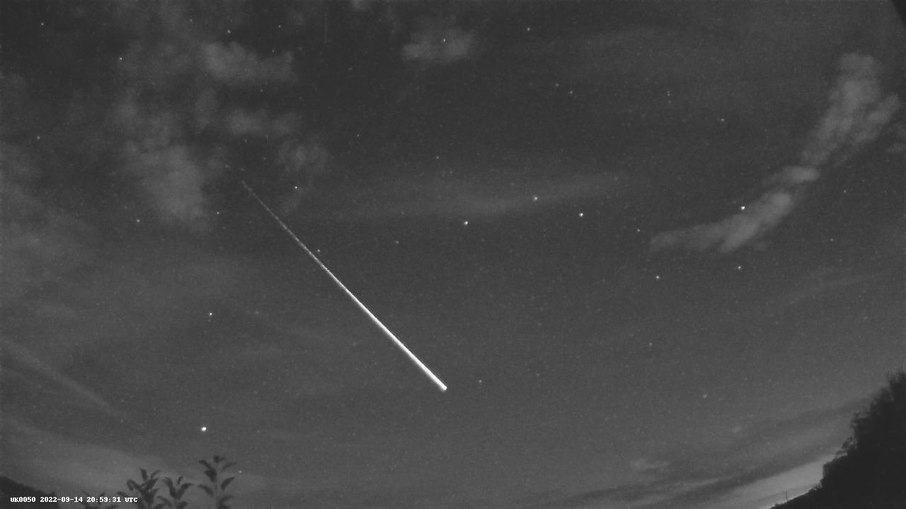Meteor is seen in the sky over Scotland